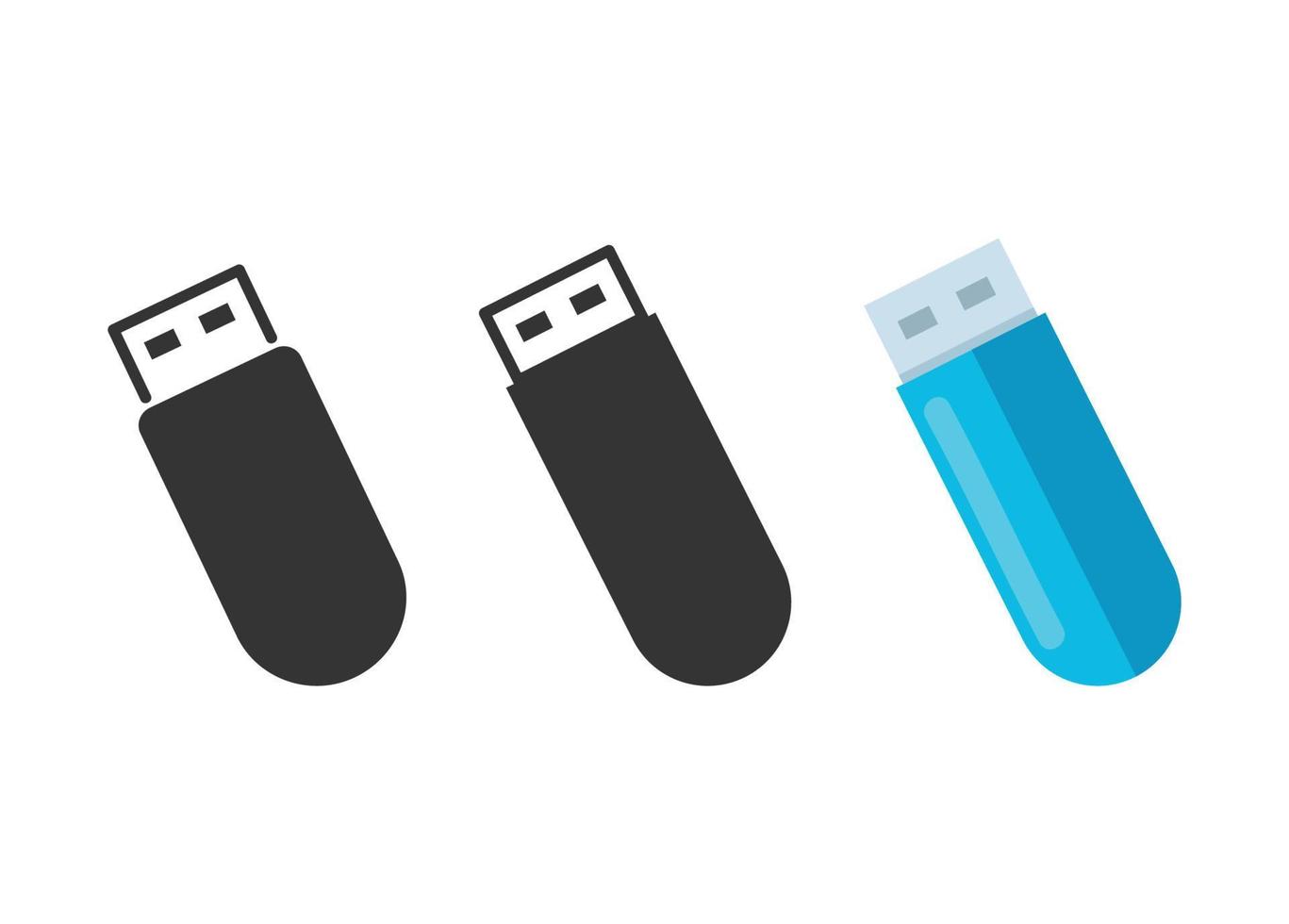 USB flash drive icon vector illustration