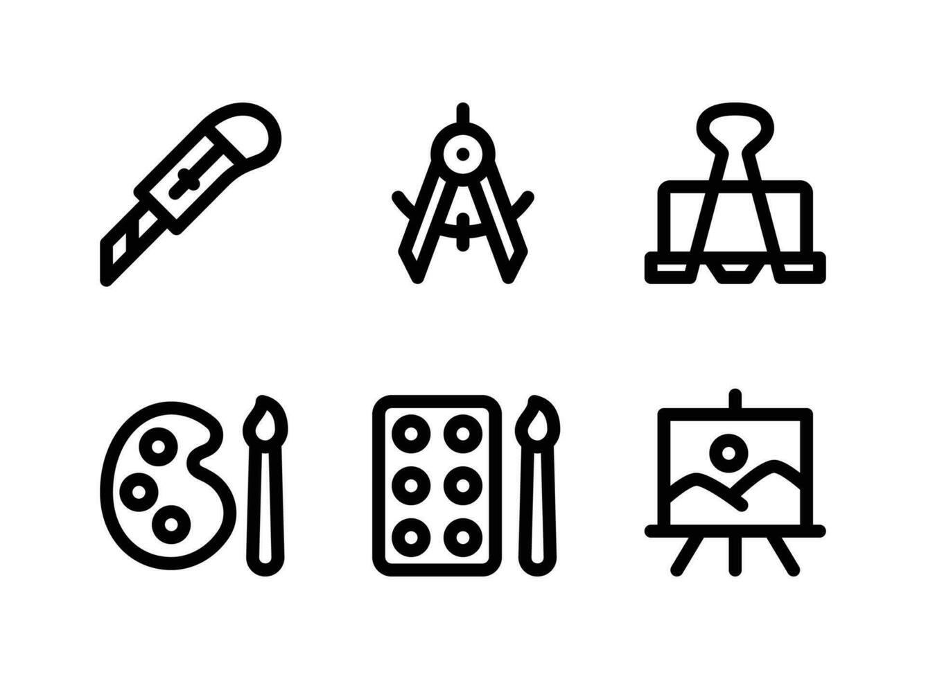 Simple Set of Back To School Related Vector Line Icons