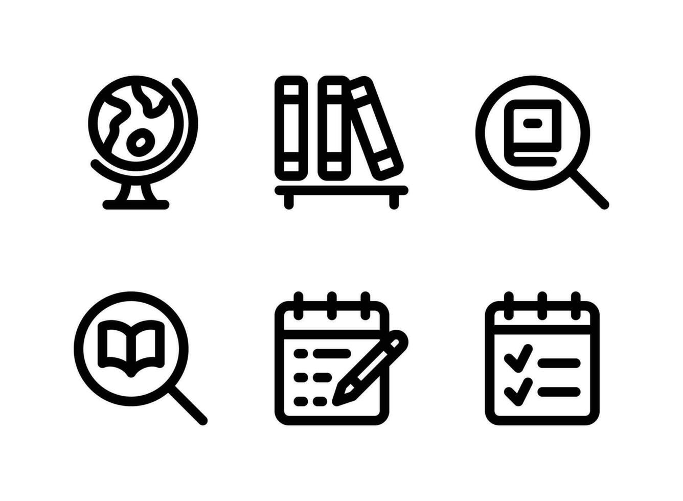 Simple Set of Back To School Related Vector Line Icons