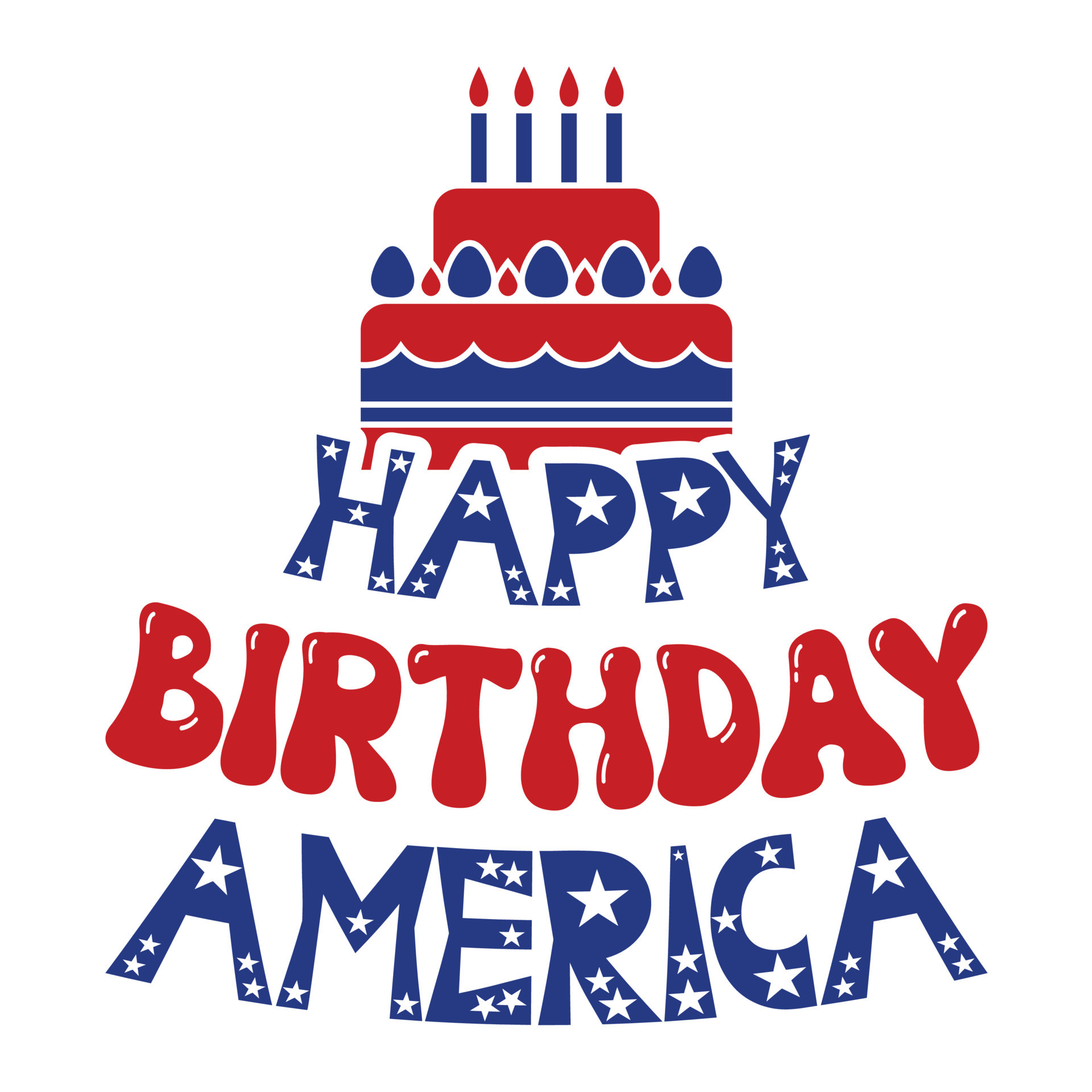 Happy Birthday America 13973919 Vector Art at Vecteezy