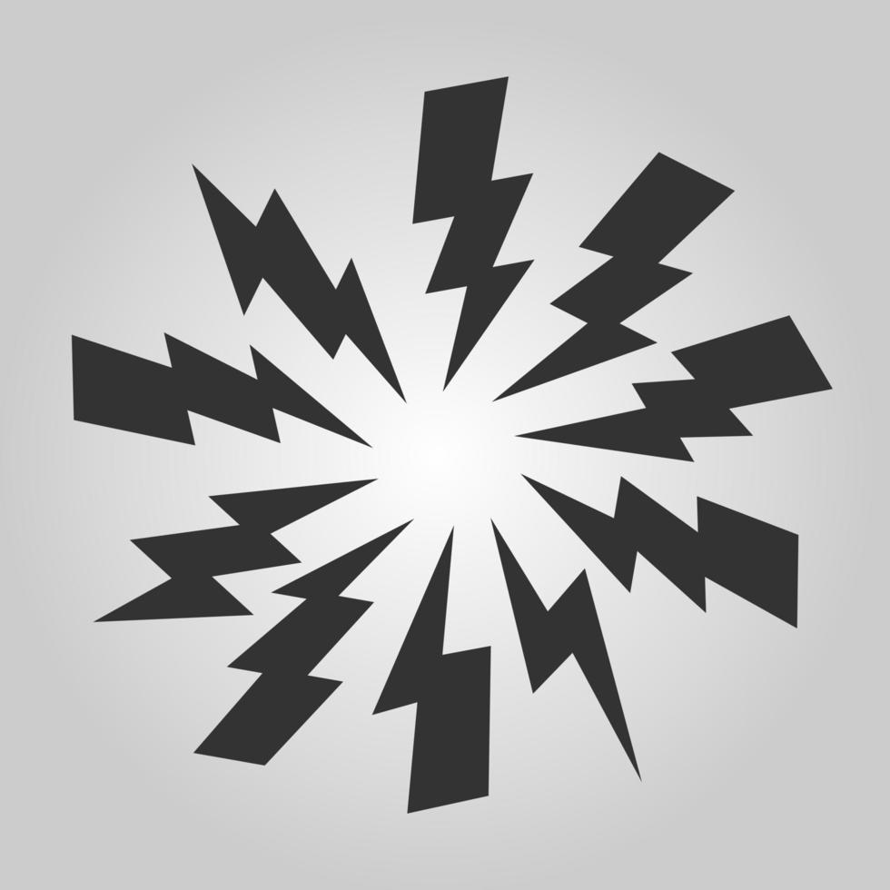 set of hand drawn vector doodle electric lightning bolt symbol sketch illustrations. thunder, vector ilustration