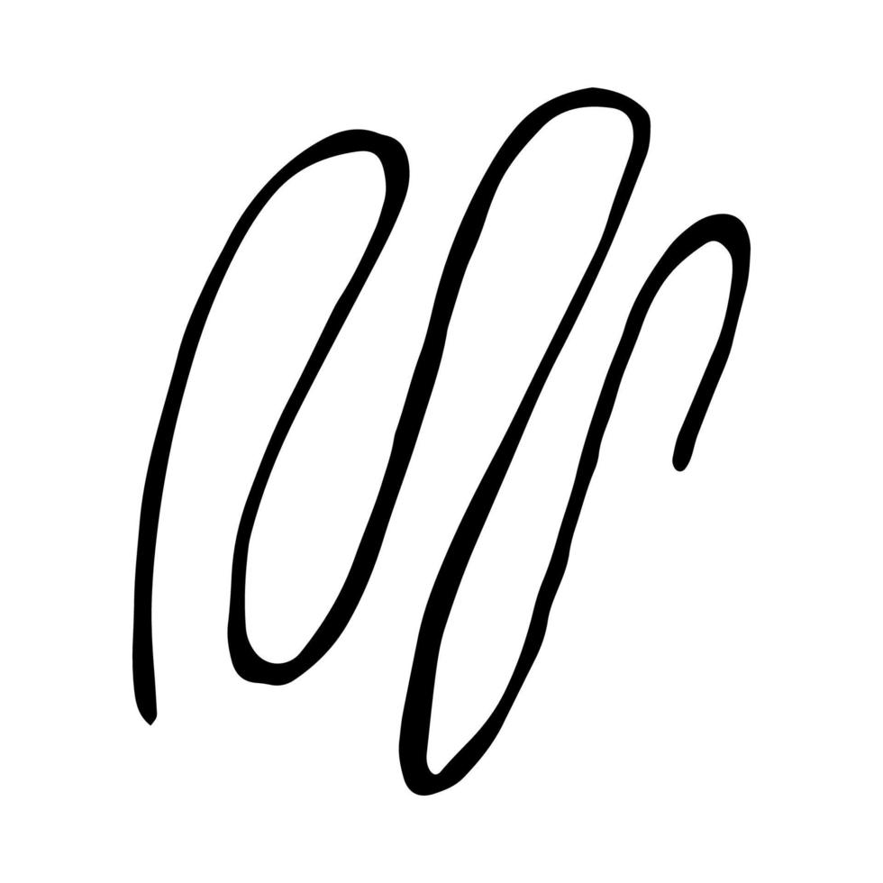 Vector doodle illustration of chaotic lines. For social media design, highlights, collages, backgrounds. Trendy scandi uniform