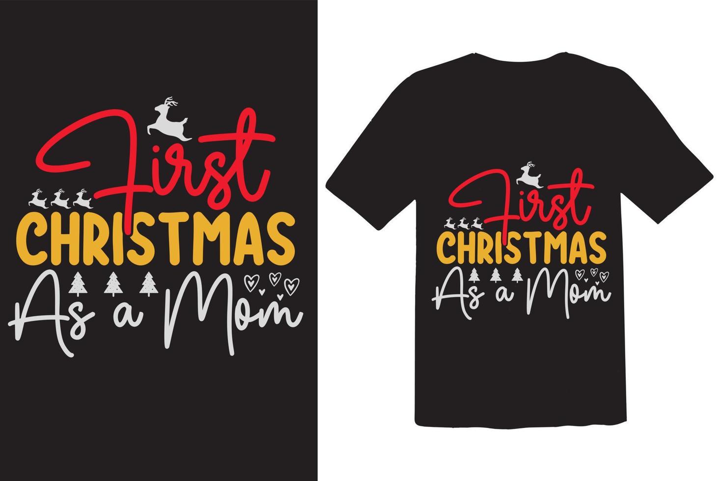 First Christmas  As A Mom vector
