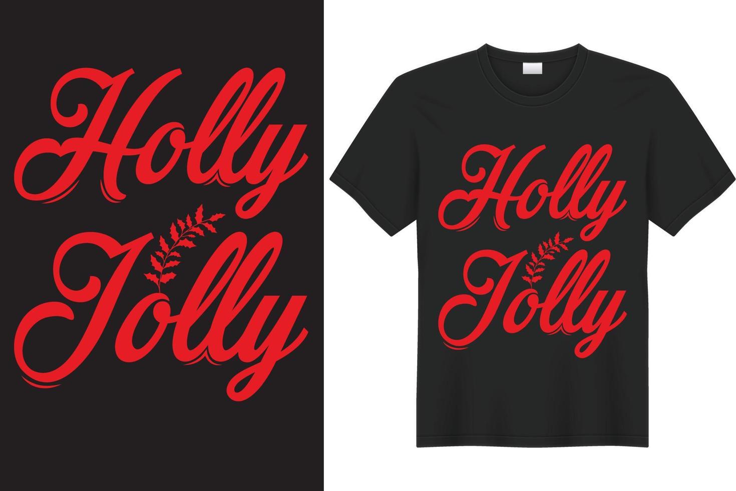 Christmas Holly Jolly Design vector