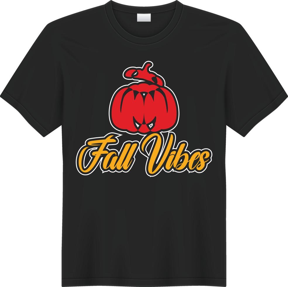 Halloween Fall Babe T-Shirt Design vector