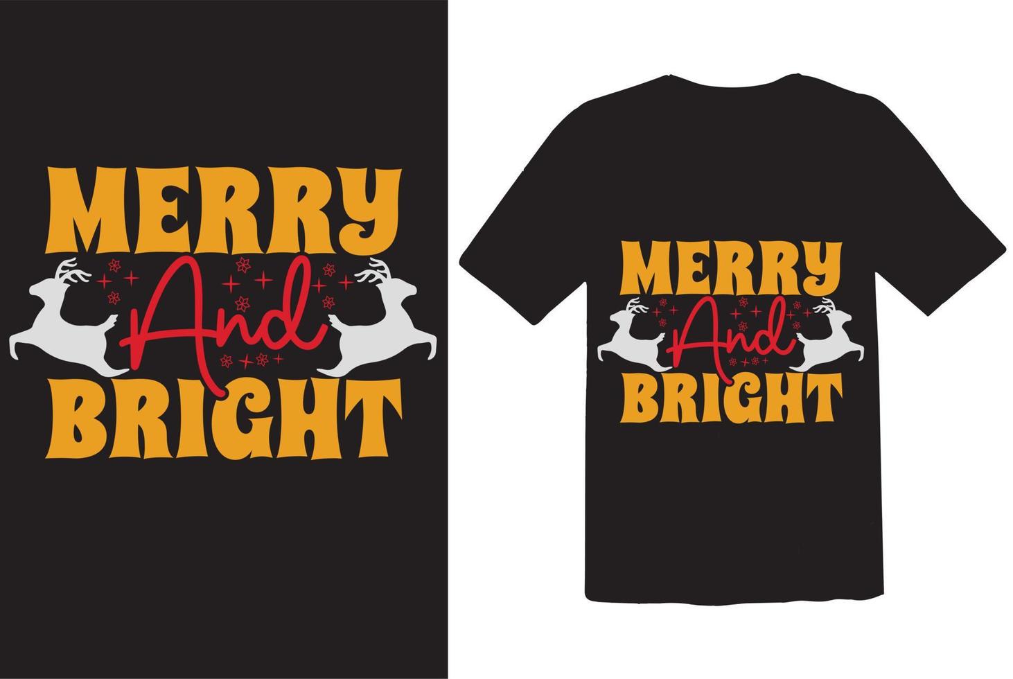 merry And Bright vector