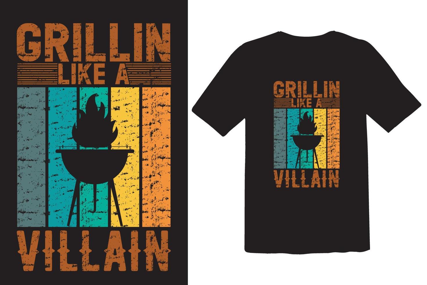 Grillin like A villain vector