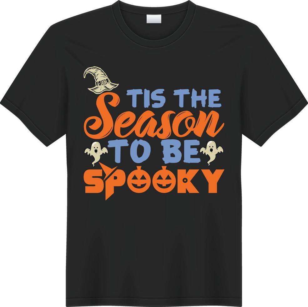 tis The Season To Be Spooky vector