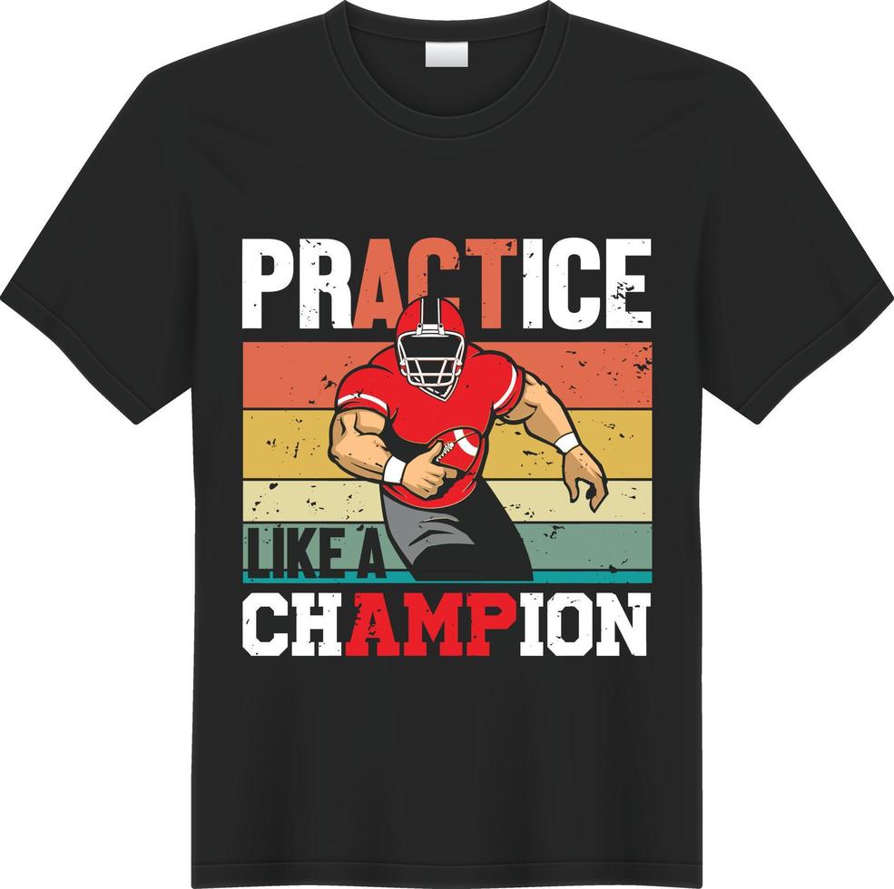 American football T-Shirt Design vector