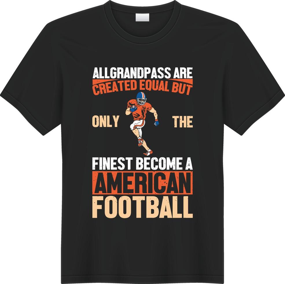 diseño de camiseta de fútbol americano vector