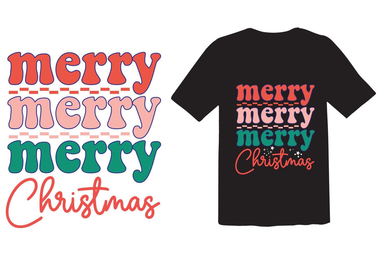 Merry merry Merry Christmas vector