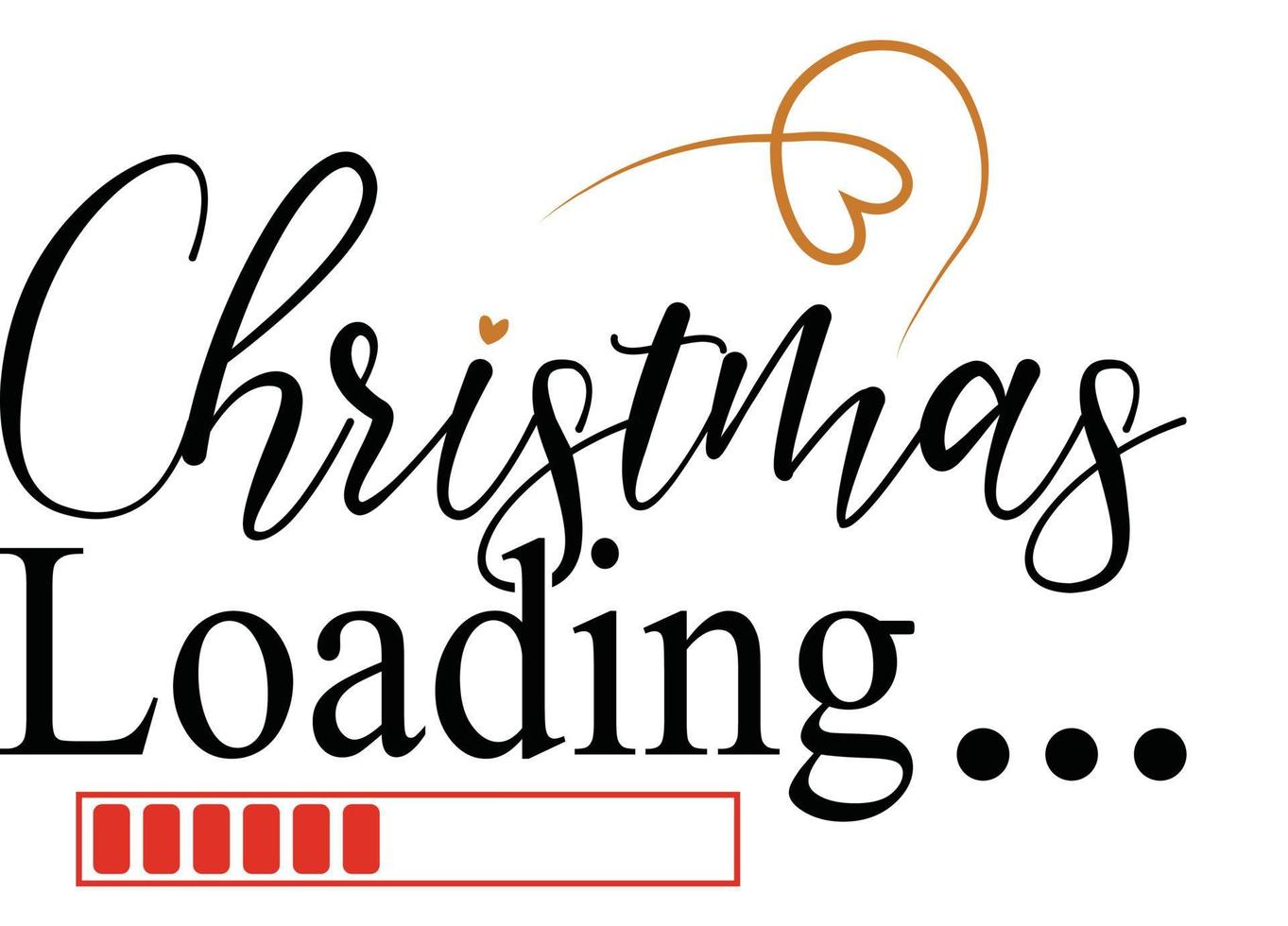 Christmas Loading Design vector