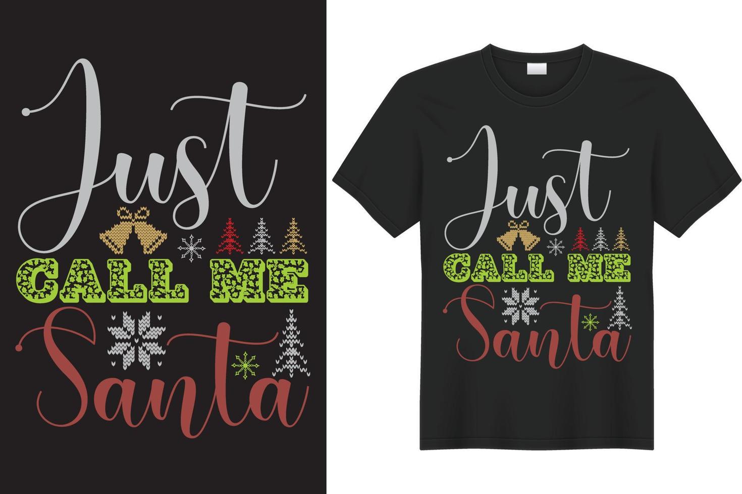 Just Santa Christmas Design vector