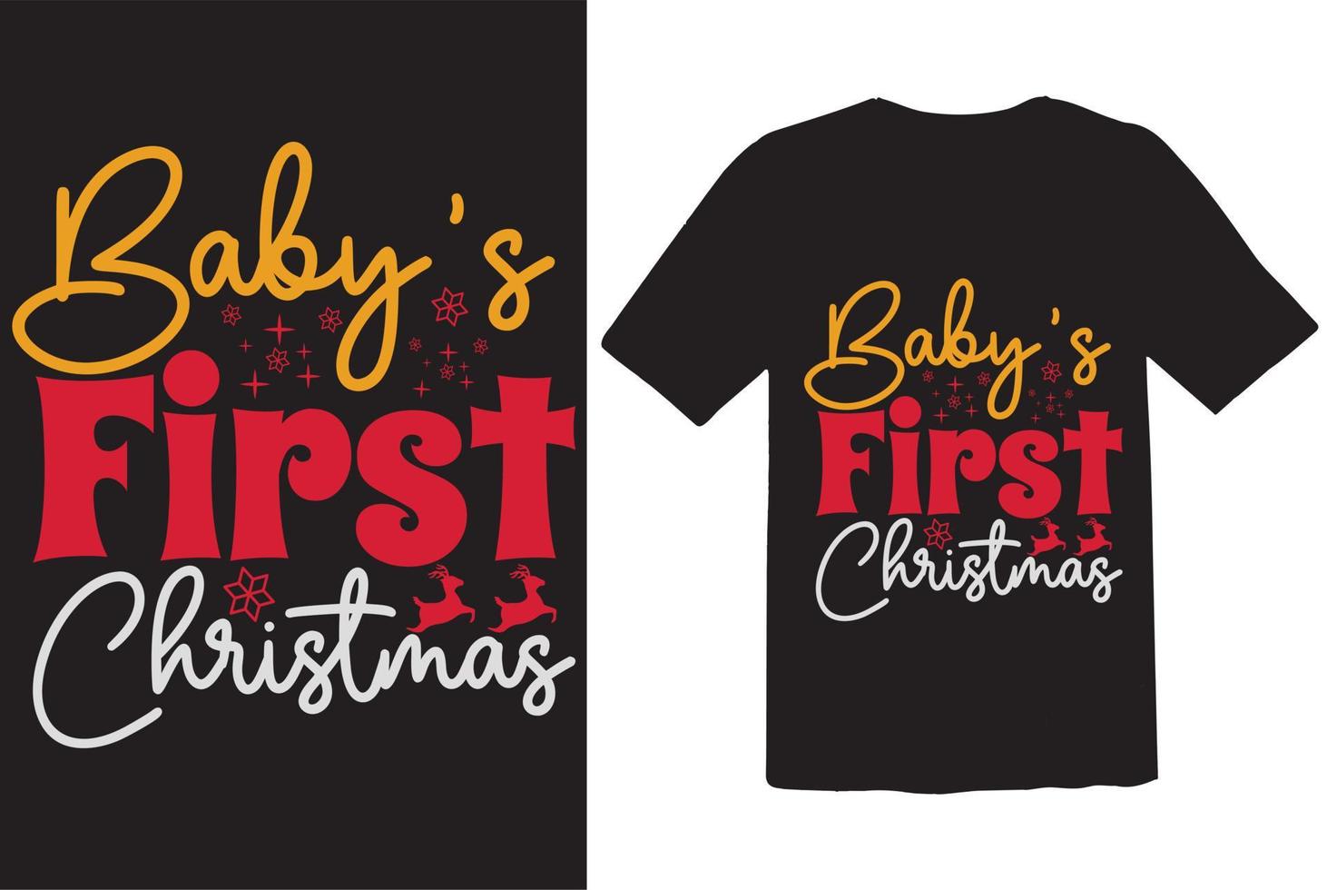 baby First Christmas vector