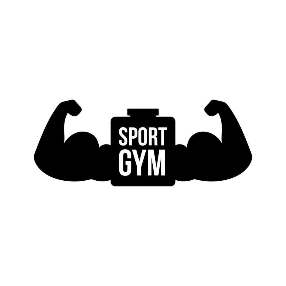 concepto de logotipo de vector de gimnasio deportivo