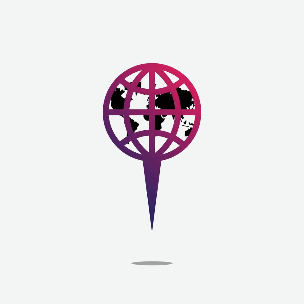 world globe logo vector
