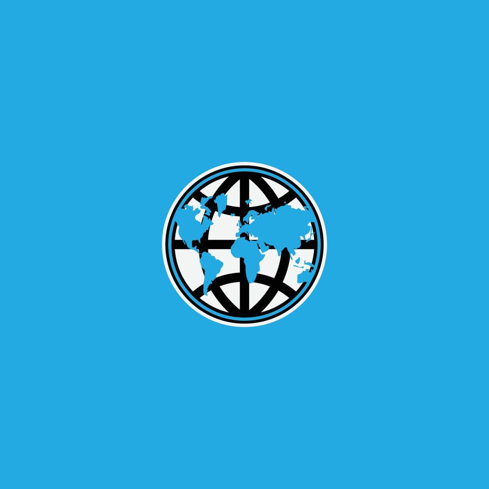 world globe logo vector