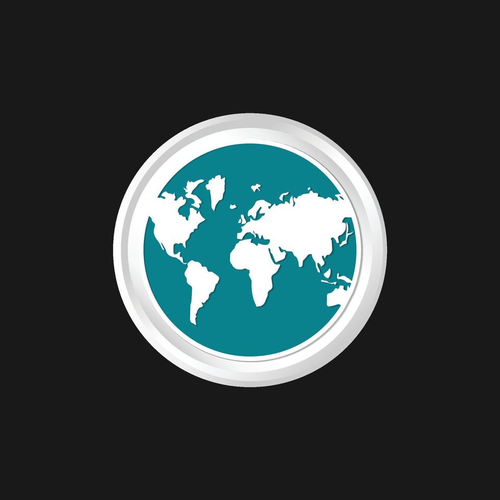 vector de logotipo de globo terráqueo
