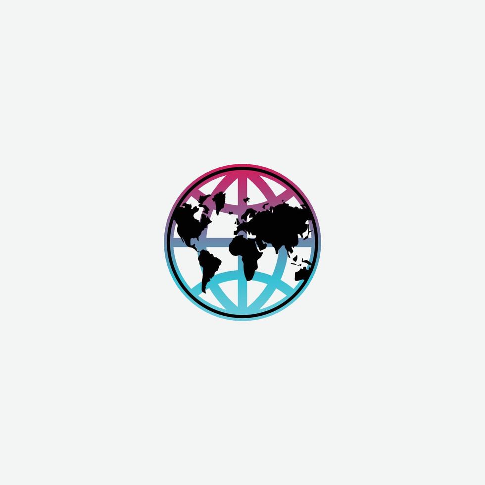 vector de logotipo de globo terráqueo