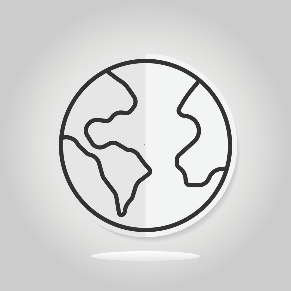 world globe logo vector