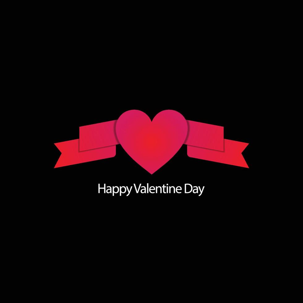 happy valentine day logo vector