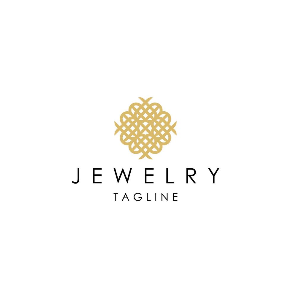 el logotipo de oro de lujo se puede utilizar en el negocio de la joyería vector libre