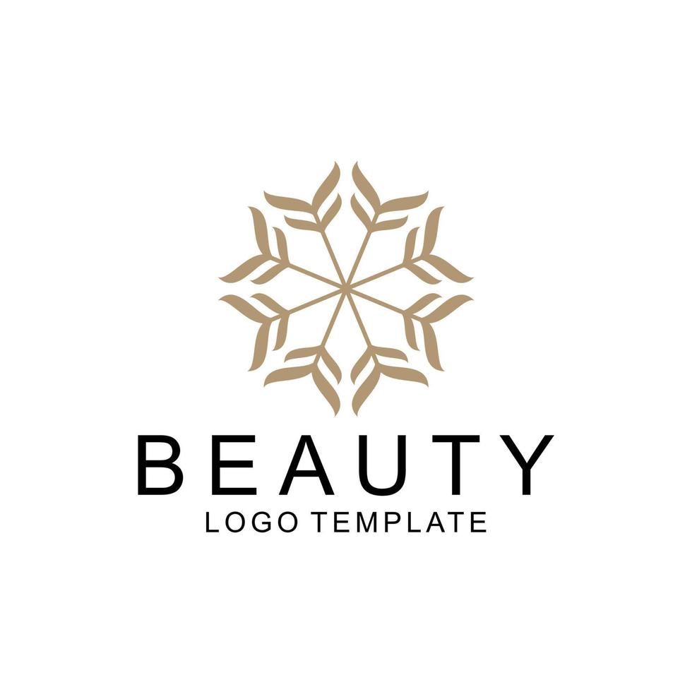 Abstract flower design. Line creative symbol. Universal icon. flower sign. Simple logotype template for premium business. Vector illustration.