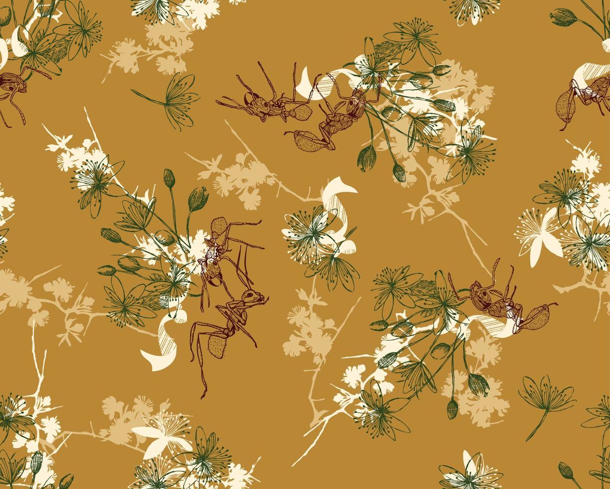 Floral seamless patterns. vector design for paper, cover, fabric, interior decor and other users.