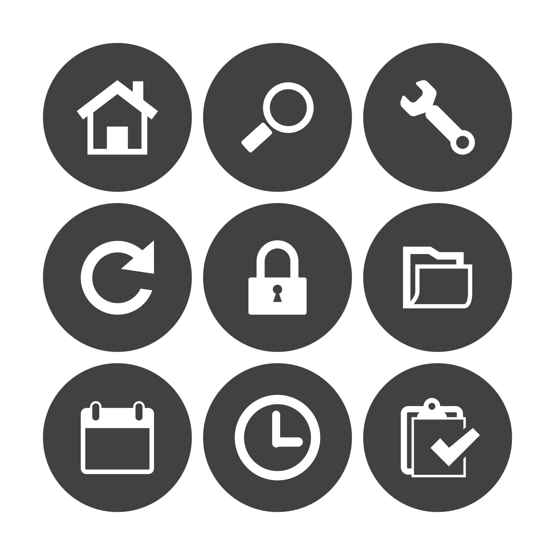 Interface Icon Set isolated Style, easy to change color and size ...