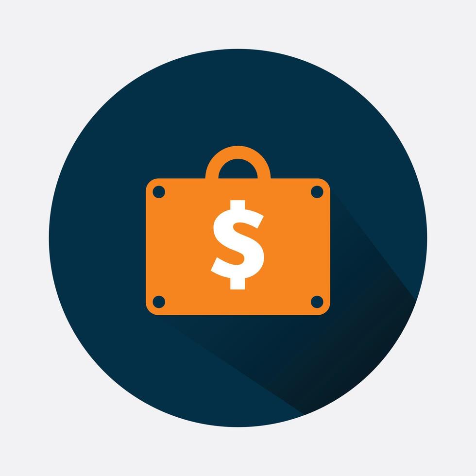 money bag icon with isolated background vector