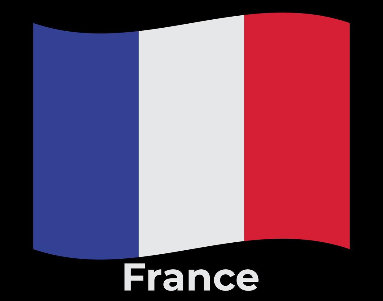 Ilustración de vector de bandera de Francia