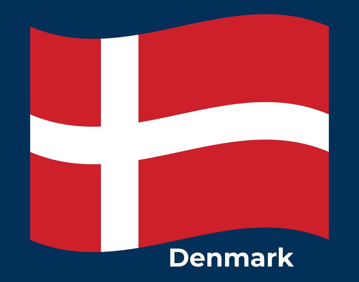 Denmark flag Vector illustration