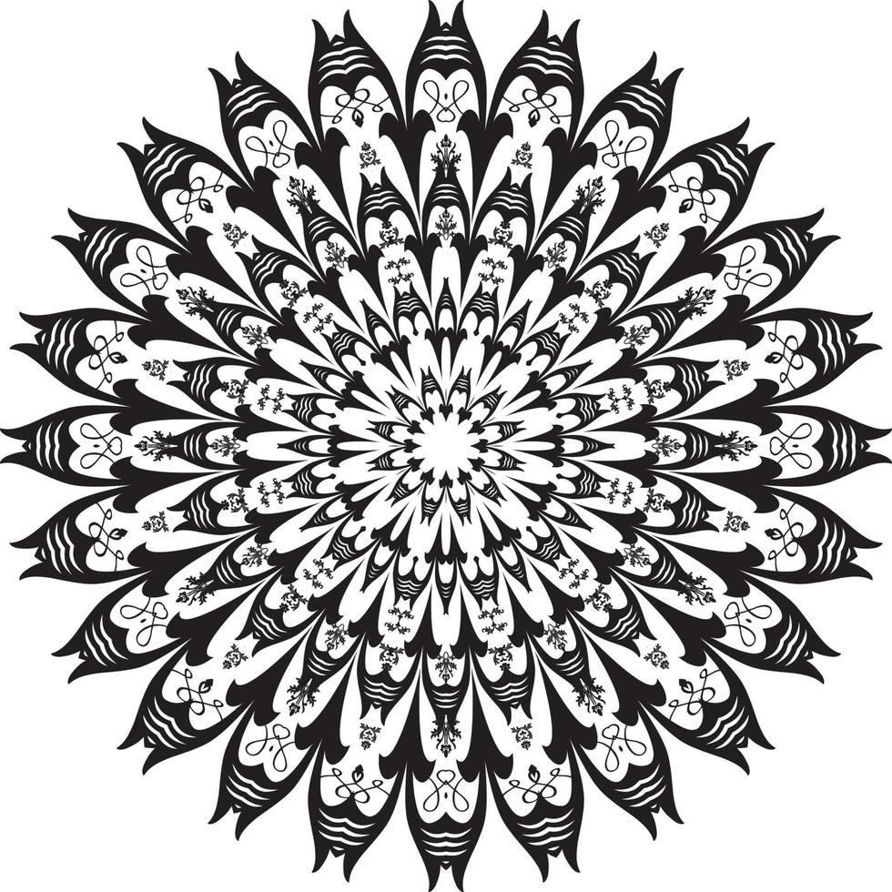Anti stress Mandala Coloring Page For Pattern Vector abstract pattern background. Template for colouring book page.Relaxing mandala
