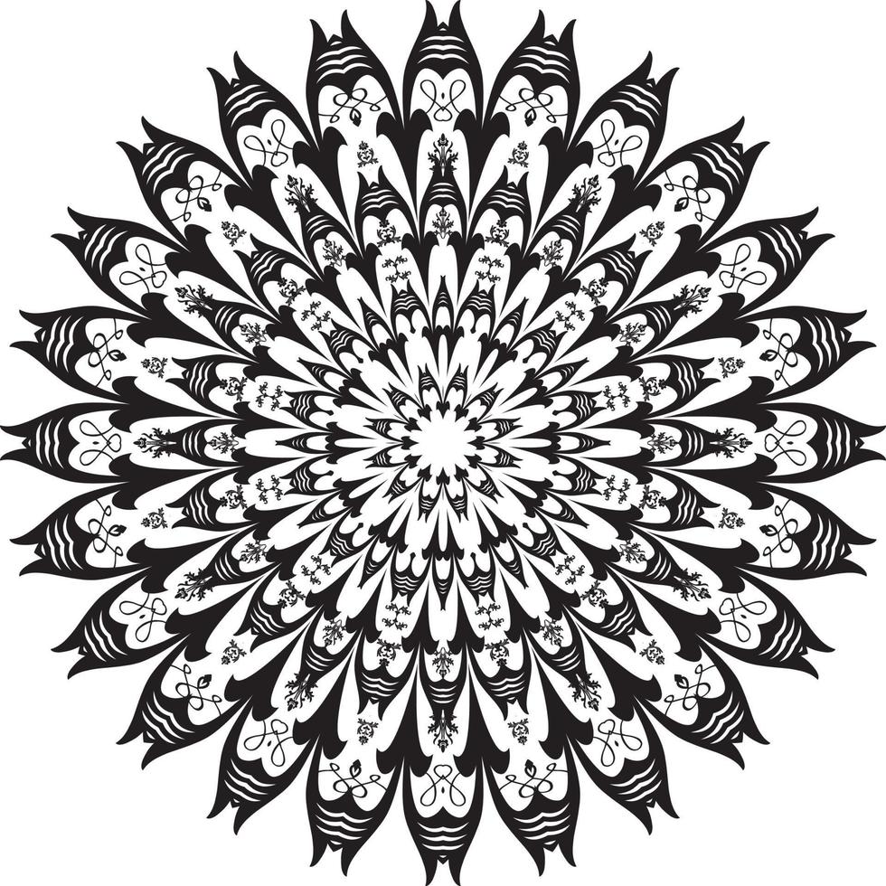 Anti stress Mandala Coloring Page For Pattern Vector abstract pattern background. Template for colouring book page.Relaxing mandala