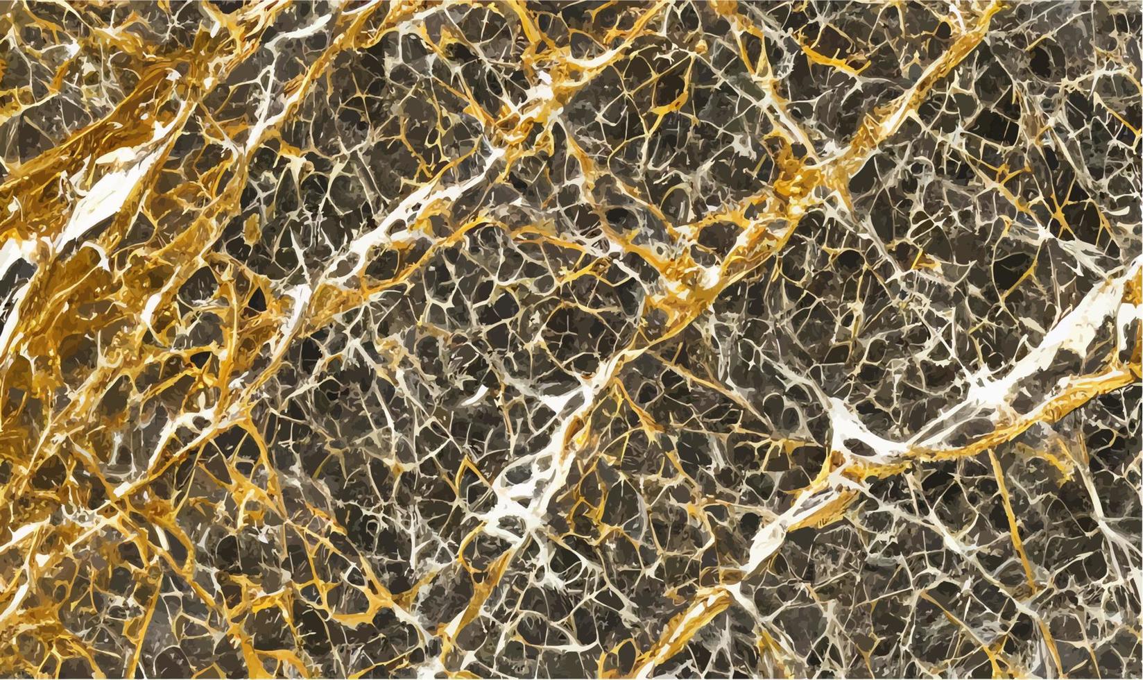 Golden marble texture with many contrasting textures.Vector. vector