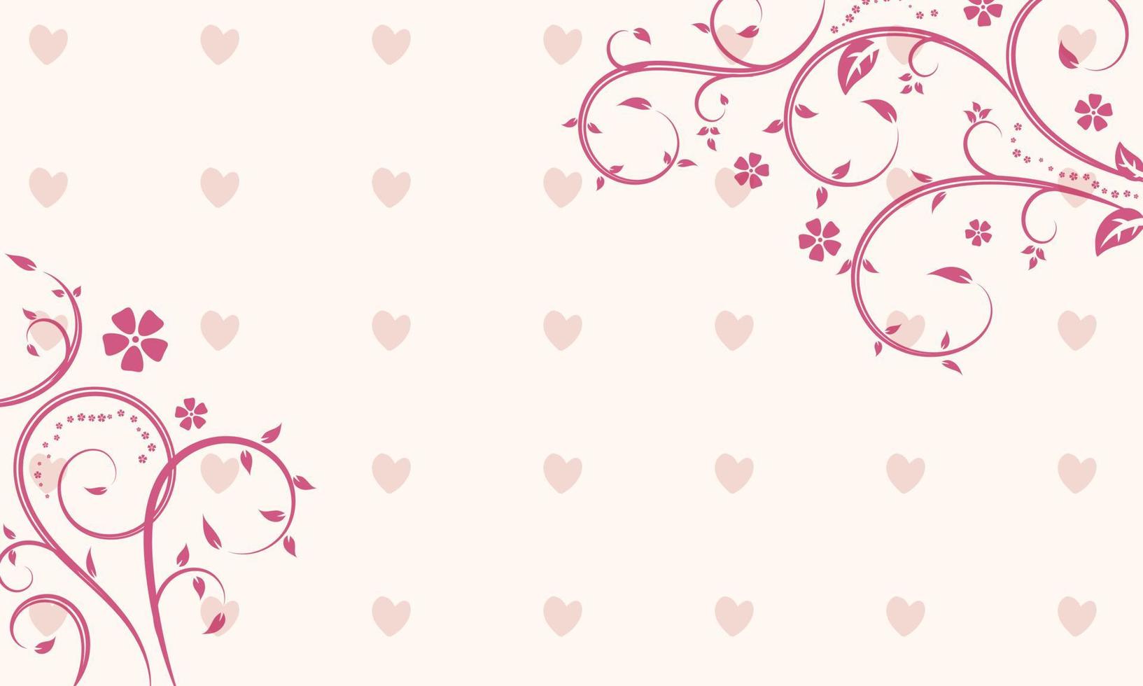 fondo de banner floral con flores y hojas sobre fondo blanco vector