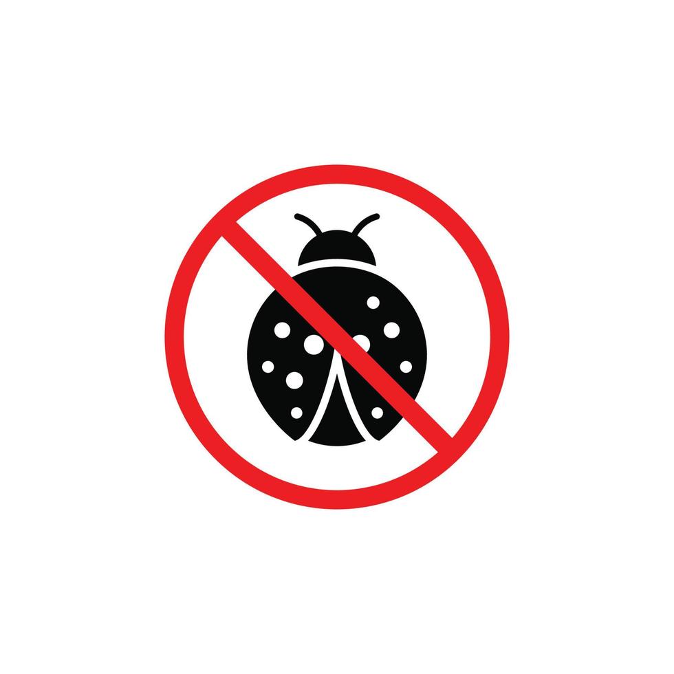 No bug symbol. No insect symbol vector