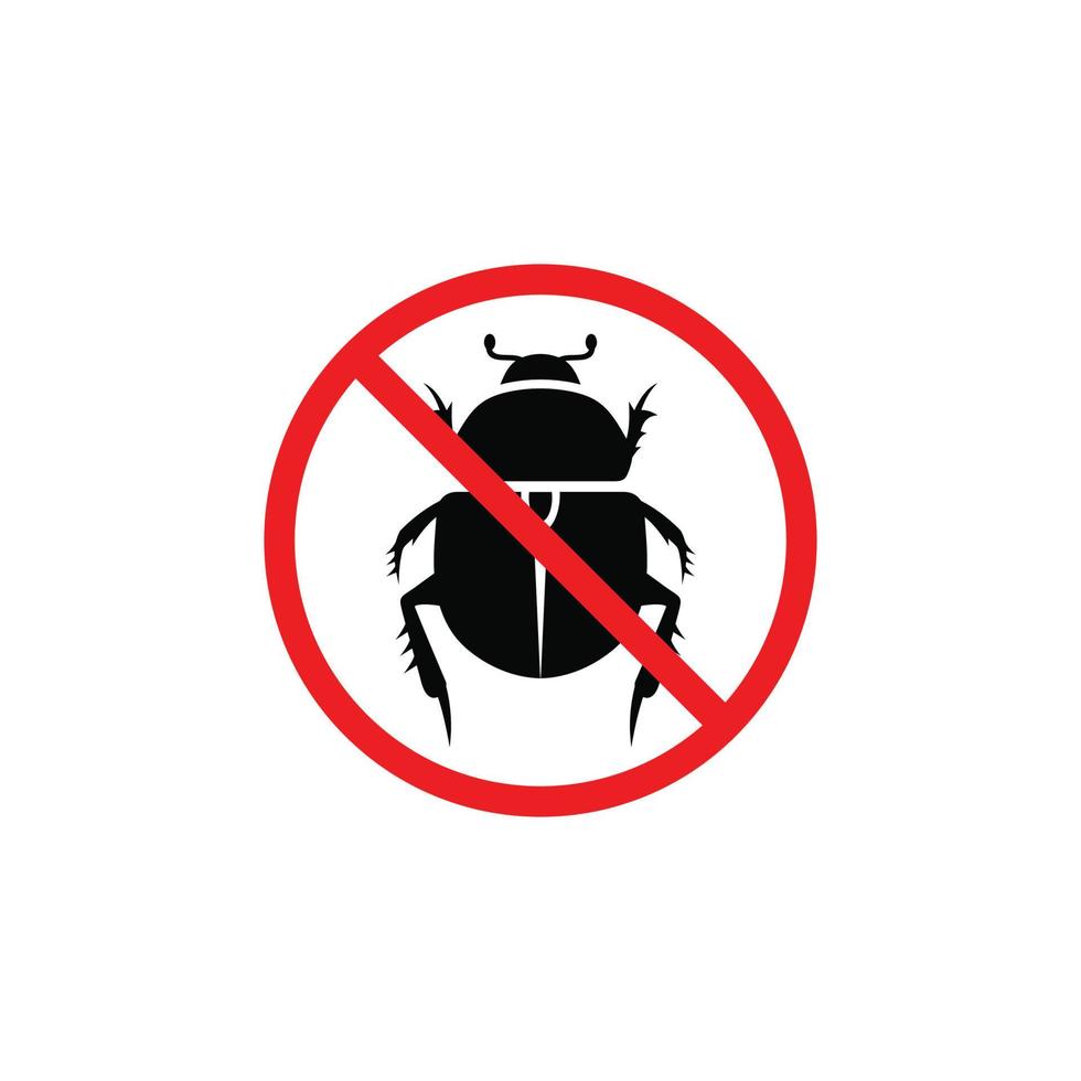 No bug symbol. No insect symbol vector