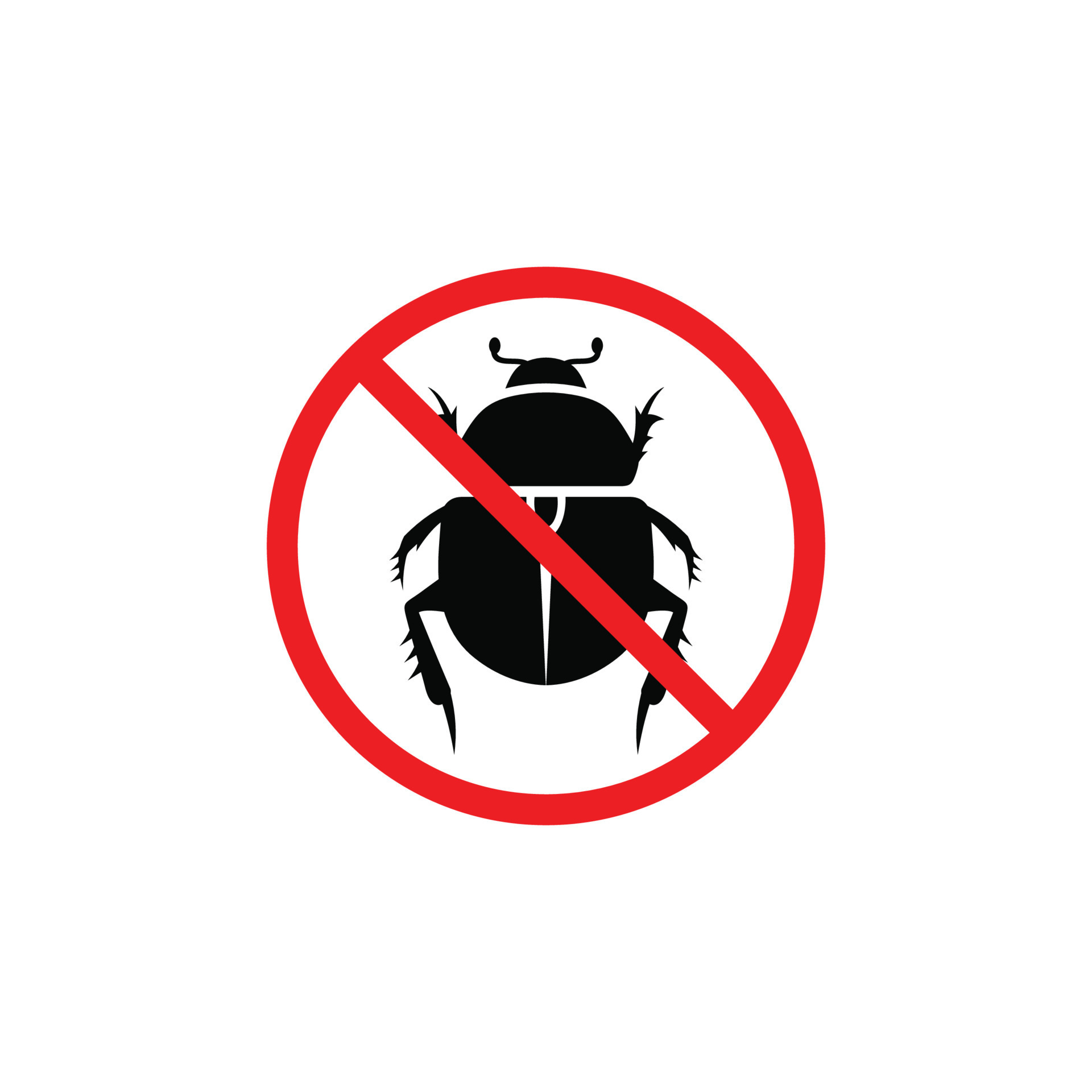 No bug symbol. No insect symbol vector 13975487 Vector Art at Vecteezy