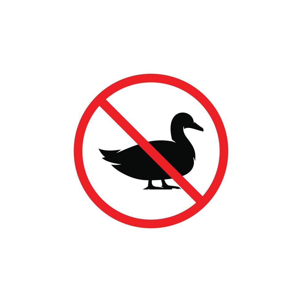 no-duck-symbol-no-duck-allowed-symbol-vector-13975514-vector-art-at