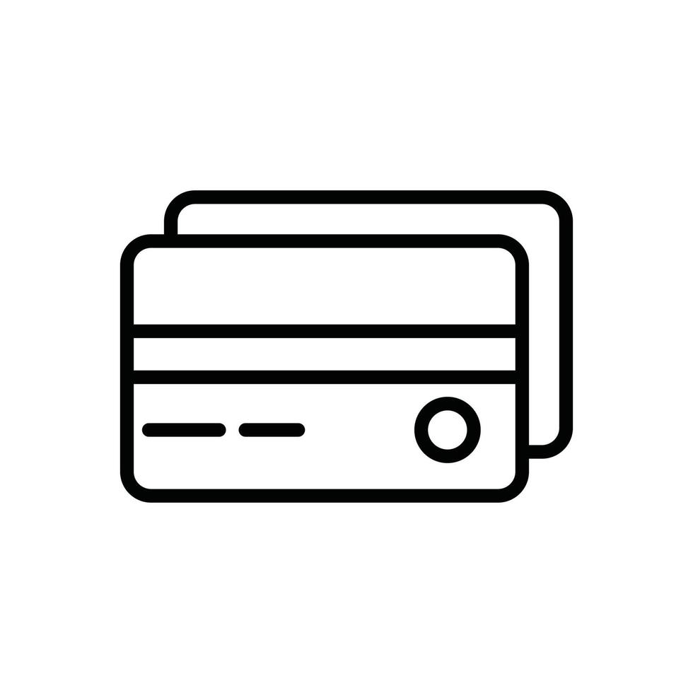 debit and credit card icons, vector design suitable for websites and apps.