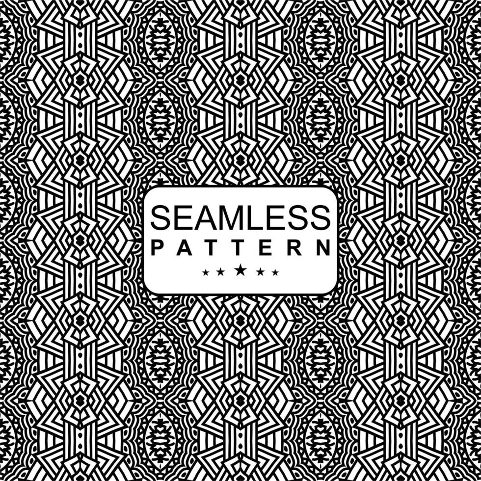 BLACK WHITE SEAMLESS PATTERN BACKGROUND. VECTOR ILLUSTRATION