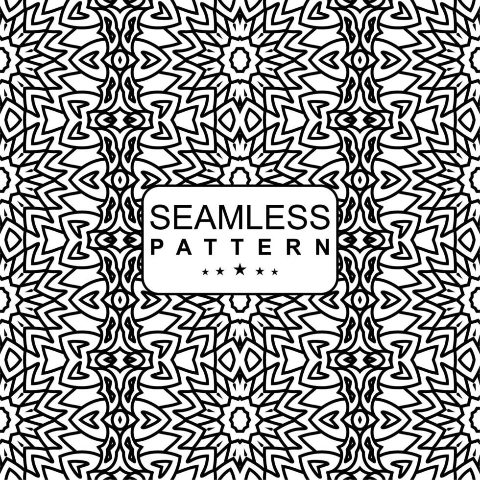 BLACK WHITE SEAMLESS PATTERN BACKGROUND. VECTOR ILLUSTRATION