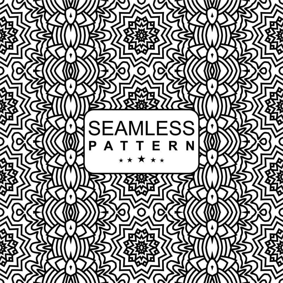 BLACK WHITE SEAMLESS PATTERN BACKGROUND. VECTOR ILLUSTRATION