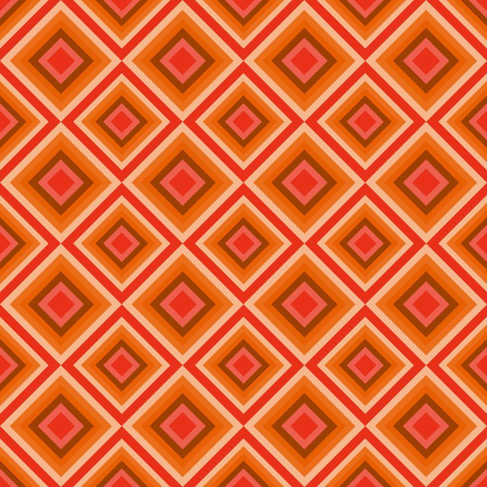 Retro Warm pattern in vintage style of the 60s and 70s vector