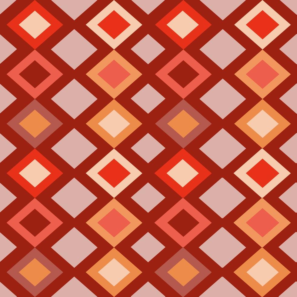 Retro Warm pattern in vintage style of the 60s and 70s vector