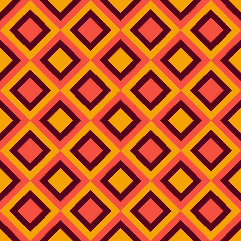 Retro Warm pattern in vintage style of the 60s and 70s vector