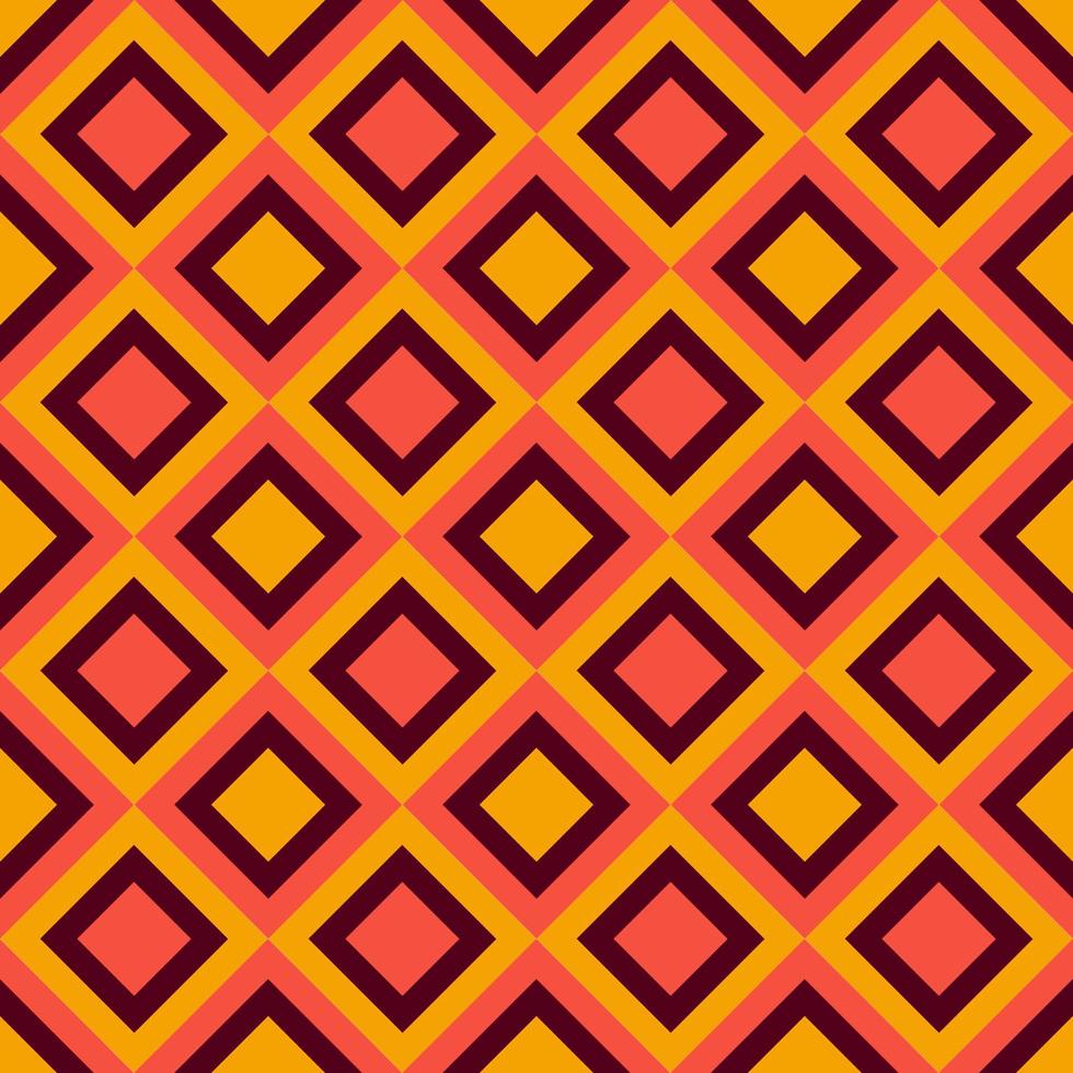 Retro Warm pattern in vintage style of the 60s and 70s vector