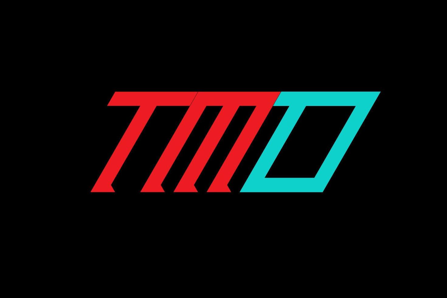 diseño de logotipo de letra y alfabeto tmd vector