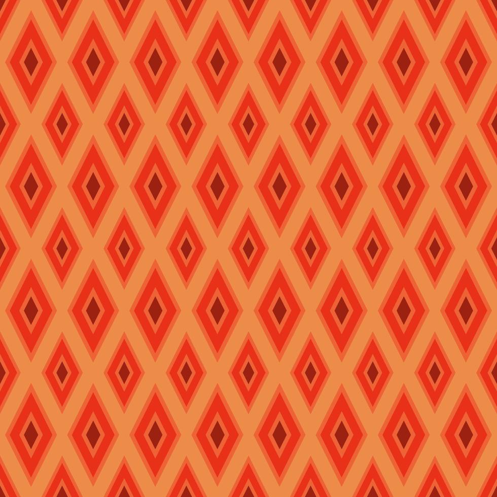 Retro Warm pattern in vintage style of the 60s and 70s vector
